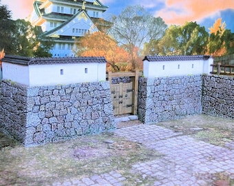 Samuraikasteelmuurset - Test of Honour Japan Miniatures Terrain