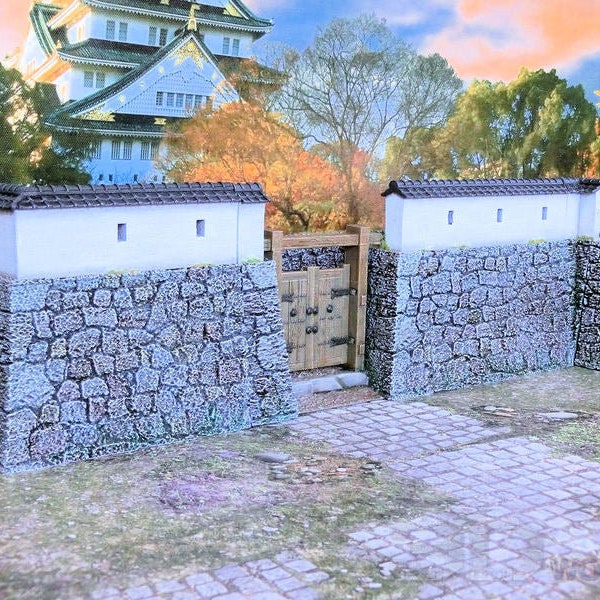 Samurai Castle Wall Set - Test of Honor Japan Miniatures Terrain