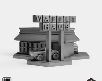 Waffle Haus - 6mm 8mm Mech Wargames Tabletop Terrain Compatible with Small Scale Mech Wargames