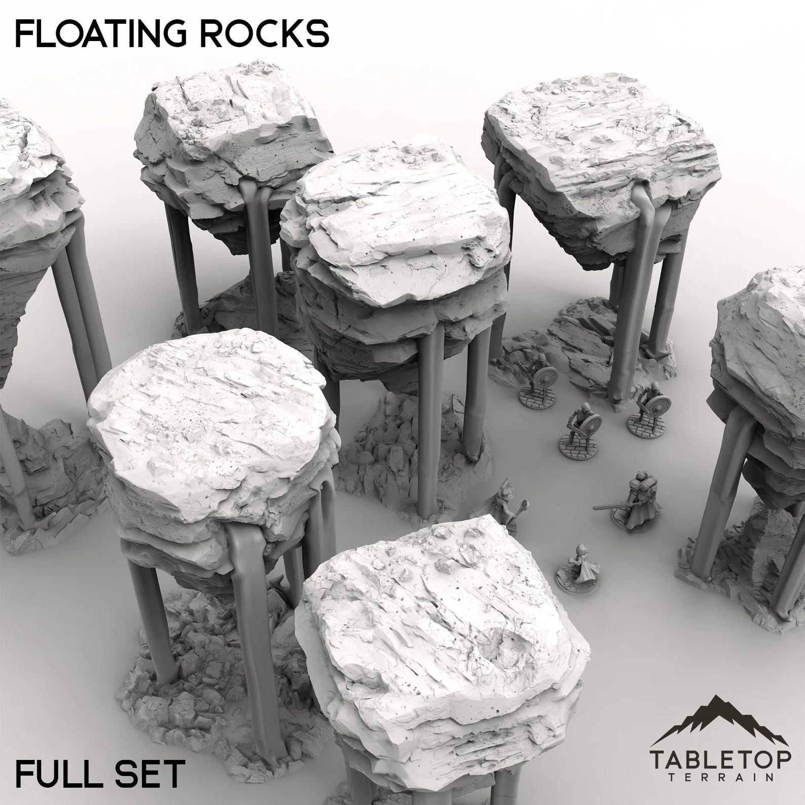 Floating Rocks - Tabletop Terrain Fantasy DND Miniature Roleplaying ...