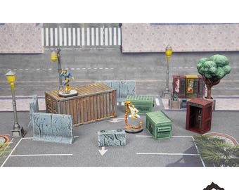 アーバン・スキャッター - マーベル・クライシス・プロトコル地形 - アーバン・モダン・コミックブック・スーパーヒーロー・マーベル・クライシス・プロトコル