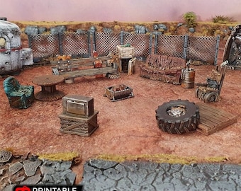 Wasteworld Home Starter Kit - Apocalyptic Terrain - Gaslands Terrain Post-Apocalyptic Walking Dead Fallout Wasteland Warfare