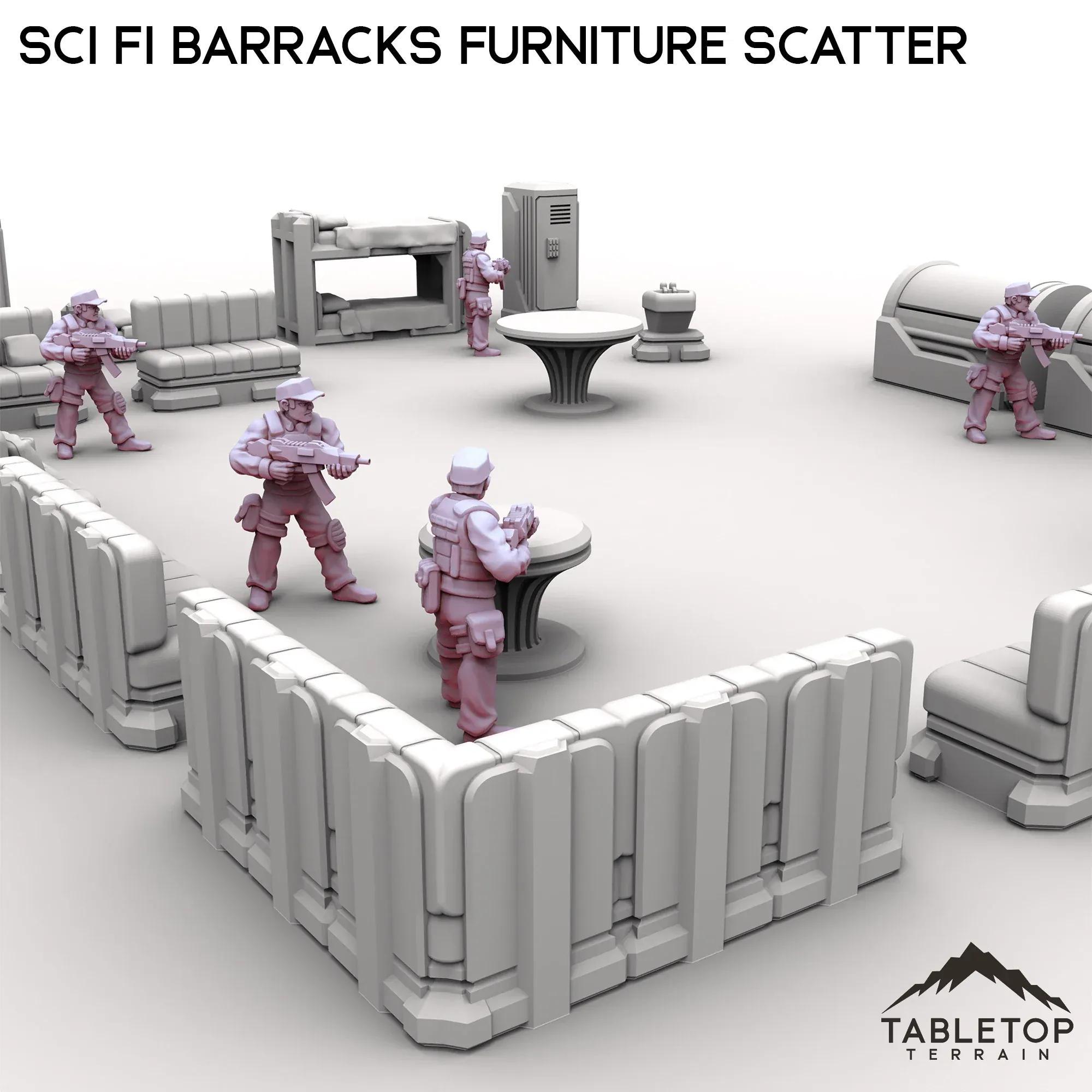 Bastion 9 Búnker Grimdark Ciencia Ficción – Escenografía 3D Con Techo Desmontable Para Miniaturas 15mm, 28mm O 32mm