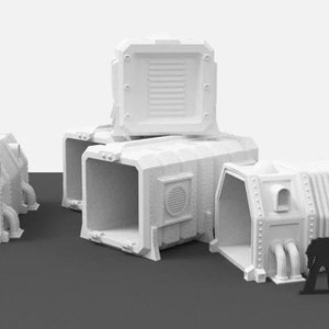 Cargo Scatter Set - Star Wars Legion Scatter Terrain - Desert Tabletop Terrain