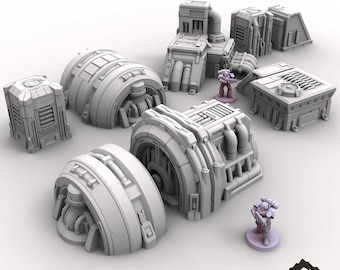 Generatoren – Tabletop-Gelände, düster-gothisch, Miniatur-Wargame, Sci-Fi, 28 mm, 32 mm