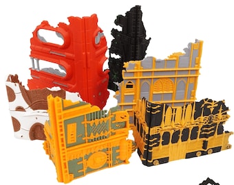 Foldable Multicolor 10e Tournament Terrain - Tabletop Terrain 11th Edition Competitive Tournament Set Imperialis Grimdark