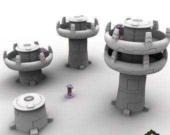 Greater Good Gebäudeset – Tabletop-Gelände Greater Good Grimdark Miniature Wargame Sci-Fi 28 mm 32 mm