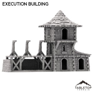 Execution Building - DND AoS Pathfinder Conquest MiniatureLand Tabletop Terrain Miniature Wargame 28mm