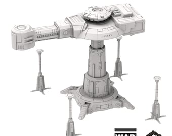 Greater Good Construction Crane - Tabletop Terrain Greater Good Grimdark Miniature Wargame Sci-Fi 28mm 32mm