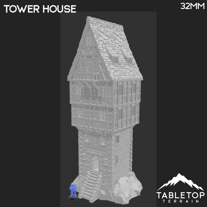 Pathfinder Tower Tower House - DND Aos Pathfinder Conquest Miniatureland Tabletop ...