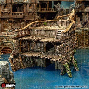 Shipwrecked Siren - Tabletop Terrain Fantasy DND Miniature Roleplaying Wargame 28mm 32mm