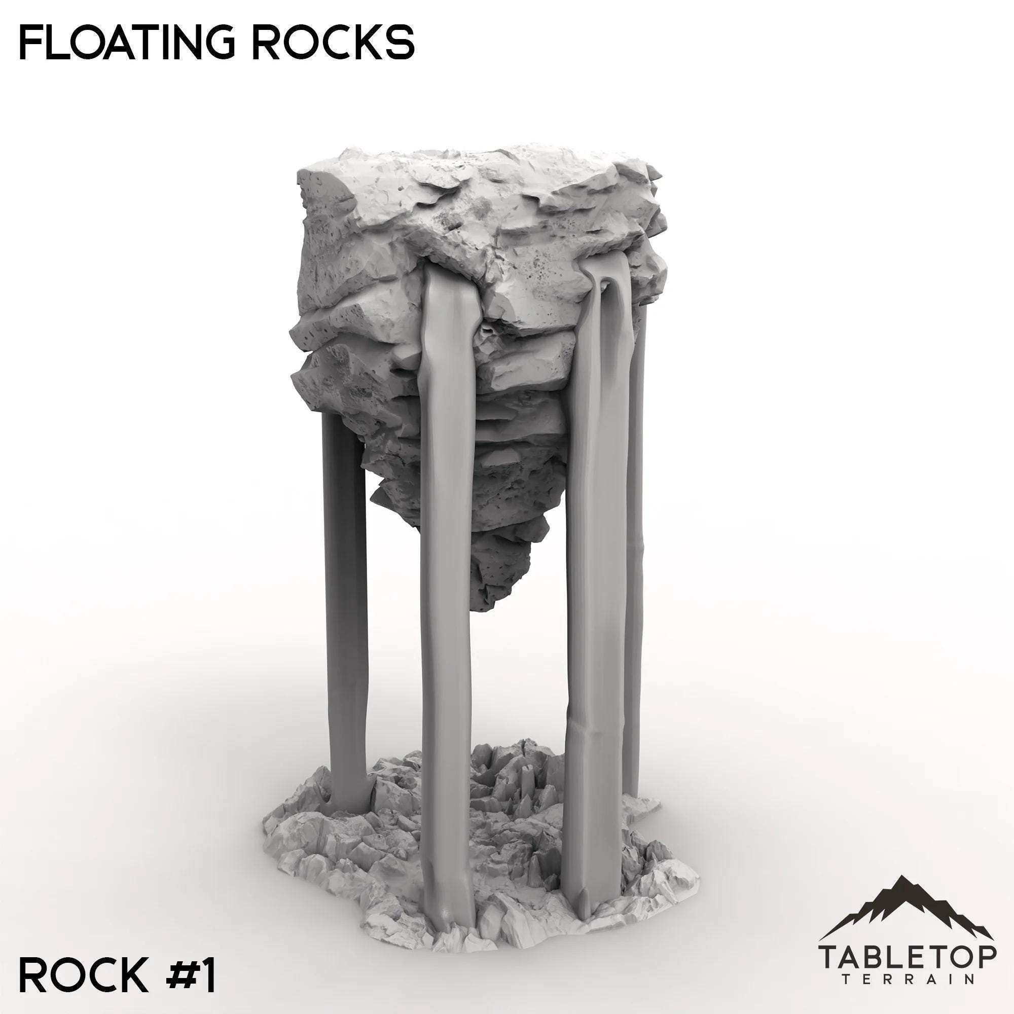 Floating Rocks - Tabletop Terrain Fantasy DND Miniature Roleplaying ...
