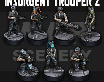 Insurgent Troopers 2 - Outer Rim Minis van War Scenery voor tabletop wargames