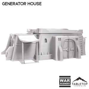 Generator House - Star Wars Legion Terrain War Scenery Yar&#39;Kassy Tabletop Terrain Wargame Terrain Desert Terrain Miniature Scenery Outer Rim