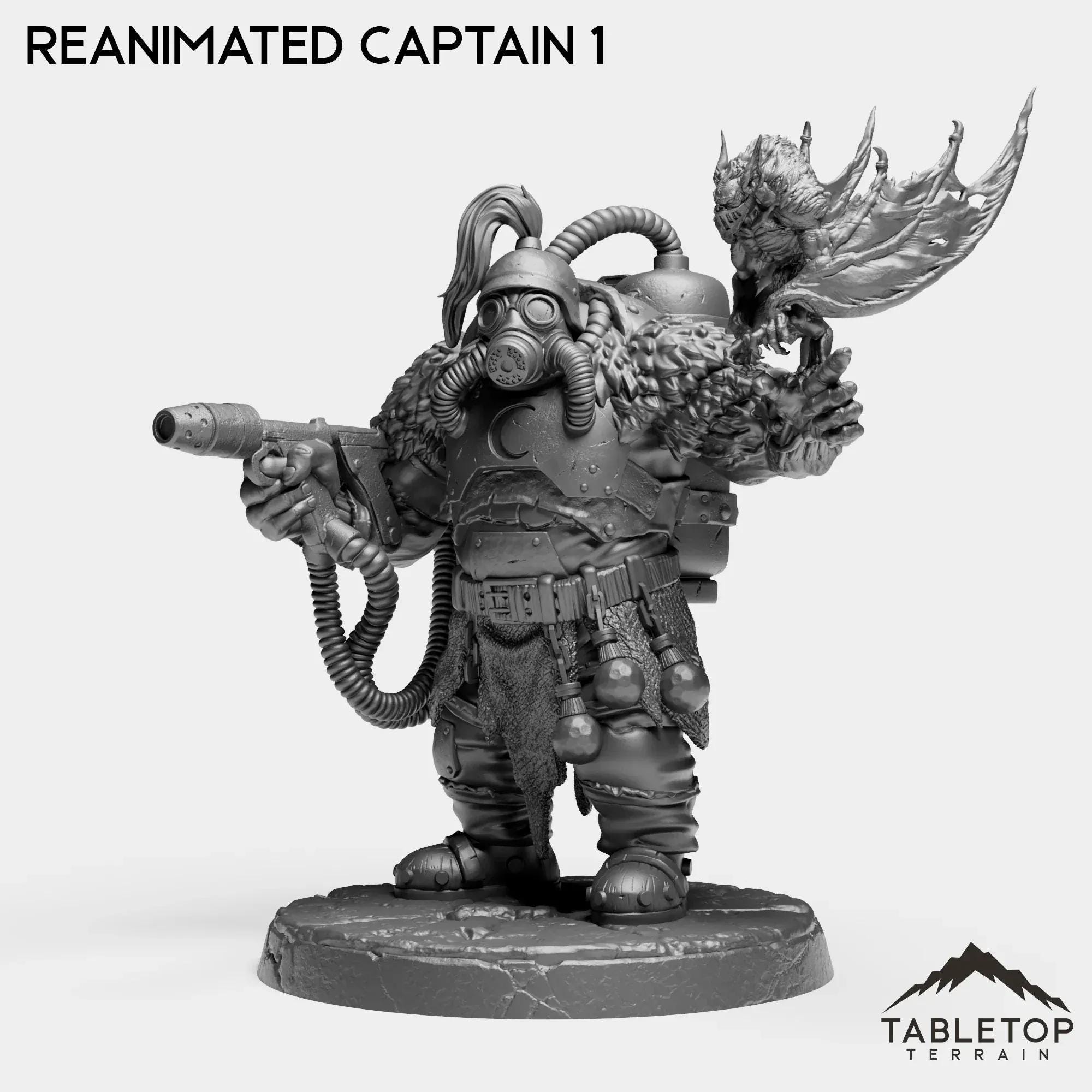 Reanimated Captain - Alchemical Satrapy - Trench Wars Grimdark Minis ...