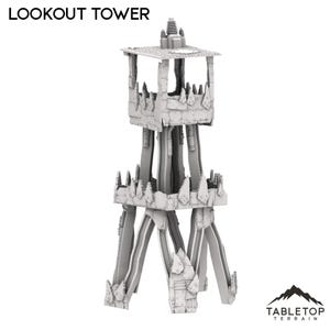 Ork Lookout Tower - Rivet City - Tabletop Terrain Ork Badlands Terrain Miniature Wargame Sci-Fi 28mm 32mm