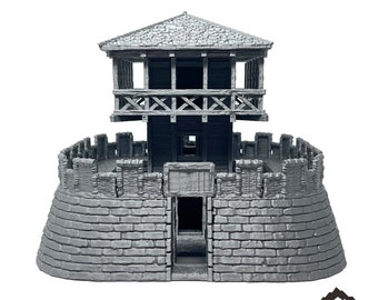Roman Watchtower - DND AoS Pathfinder Conquest MiniatureLand Tabletop Terrain Miniature Wargame 28mm Medieval Fantasy Historical Roman