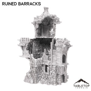 Ruined Barracks - Hagglethorn Hollow - Fantasy Ruins - DND AoS Pathfinder Conquest Printable Scenery Tabletop Terrain Miniature Wargame