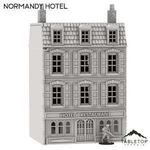 ノルマンディーホテル - フランスの建物 - 第二次世界大戦の地形ウォーゲーム卓上地形ボルトアクション対応地形