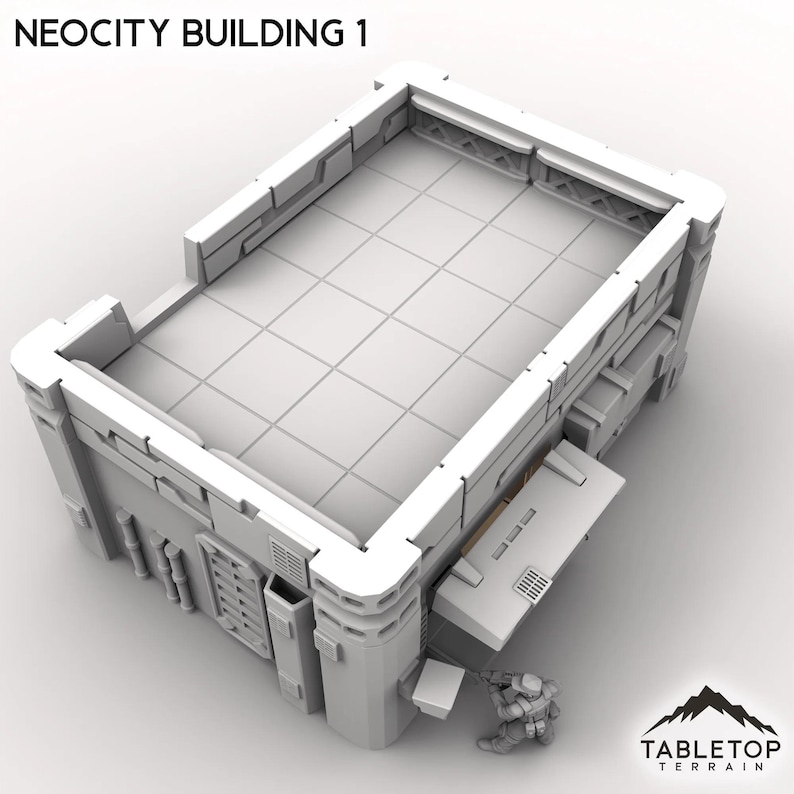Tabletop Terrain Terrain NeoCity Building 1