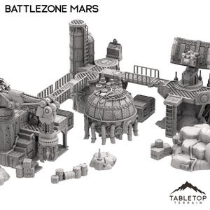 Battlezone Mars Modular Terrain Set - Tabletop Terrain Grimdark Gothic Miniature Wargame Sci-Fi 28mm 32mm