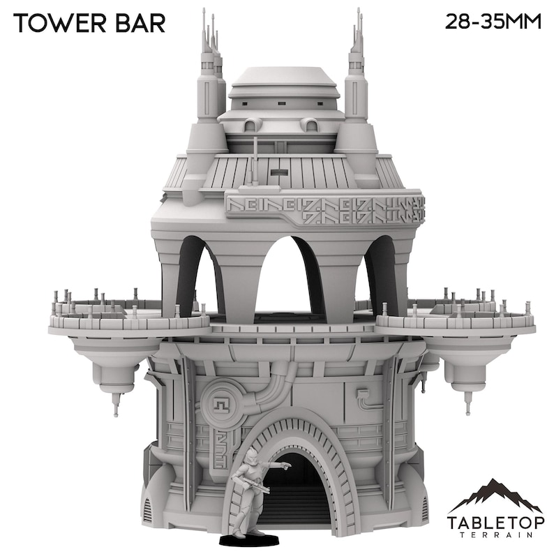 Tabletop Terrain Building Tower Bar