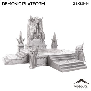 Plataforma demoníaca - Puerta demoníaca - Terreno de mesa Demon Chaos Grimdark Gothic Sci-Fi Miniature Wargame