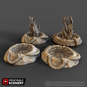 Sarlacc Pit - Star Wars Legion Terrain - Star Wars Legion Terrain Printable Scenery Tabletop Terrain Wargaming Terrain Desert Terrain