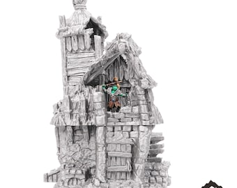 Ruined Homestead - Hagglethorn Hollow - Fantasy Ruins - DND AoS Pathfinder Conquest Printable Scenery Tabletop Terrain Miniature Wargame