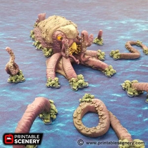 The Kraken - Pirate Scatter Terrain - Blood and Plunder Black Seas Cutlass