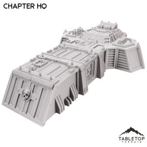 Tabletop Terrain Chapter HQ Wargame Terrain 3d printed 28mm Building Sci Fi Gothic Wargaming Scenery