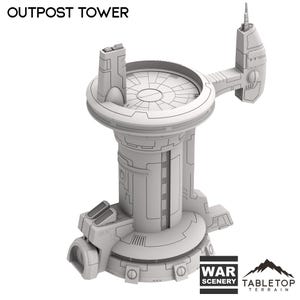 Greater Good Outpost Tower - Tabletop Terrain Greater Good Grimdark Miniature Wargame Sci-Fi 28mm 32mm