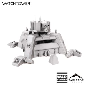 Tabletop Terrain Watchtower Wargame Terrain 3d printed 28mm Building Sci Fi Gothic Wargaming Scenery