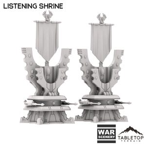 Space Elves Listening Shrine Set - Tabletop Terrain Grimdark Space Elves Miniature Wargame Sci-Fi