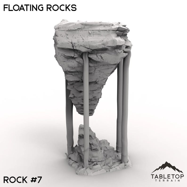 Floating Rocks - Tabletop Terrain Fantasy DND Miniature Roleplaying ...