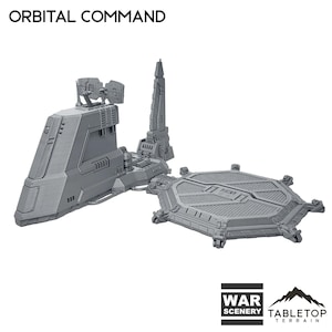 Orbital Command - Chapters Headquarters - Tafelblad Terrein Grimdark Gothic Miniature Wargame Sci-Fi 28 mm 32 mm