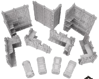 10e WTC Terrain Pack - Smoke & Steel - Tabletop Terrain 10th Edition Competitive Tournament Set Imperialis Grimdark