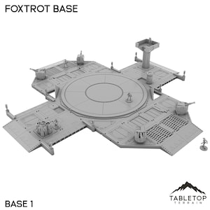 Foxtrot Base - Tabletop Terrain Outer Rim Compatible with Star Wars Legion Shatterpoint