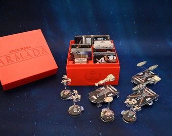 Star Wars Armada Card Storage Organizers with Magnetized Lids