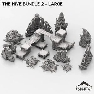 The Hive Bundle 2 - Infested Scatter Terrain - Tabletop Terrain The Swarm Savage Aliens Grimdark Miniature Wargame Sci-Fi