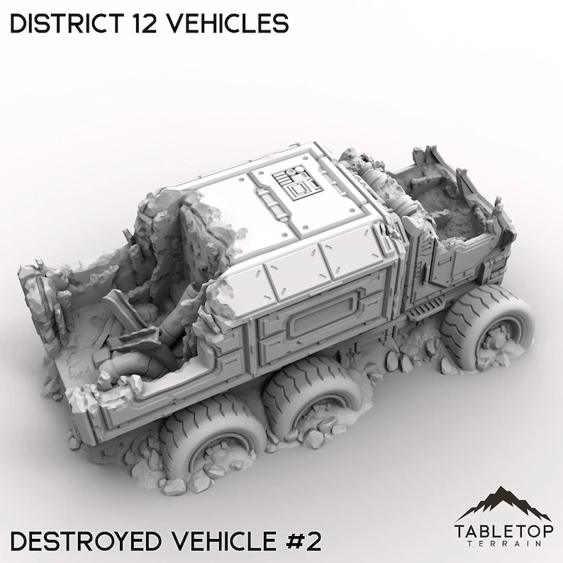 District 12 Vehicles - Tabletop Terrain Grimdark Gothic Miniature ...