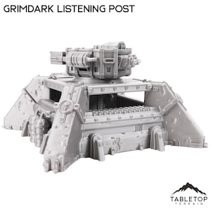 Tabletop Terrain Grimdark Listening Post Wargame Terrain 3d printed 28mm Building Sci Fi Gothic Wargaming Scenery
