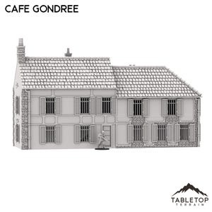 Décor 3D Café Gondrée – Wargame Bolt Action WWII – Impression France