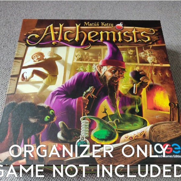 Alchemists + King's Golem Expansion Board Game Insert / Organizer