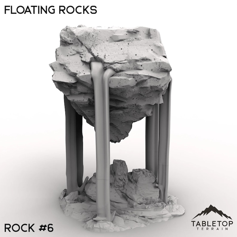 Floating Rocks - Tabletop Terrain Fantasy DND Miniature Roleplaying ...