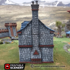 Ironhelm Barracks - Dwarven Fantasy Building - Fantasy Terrain DND Aos Conquest Printable ...