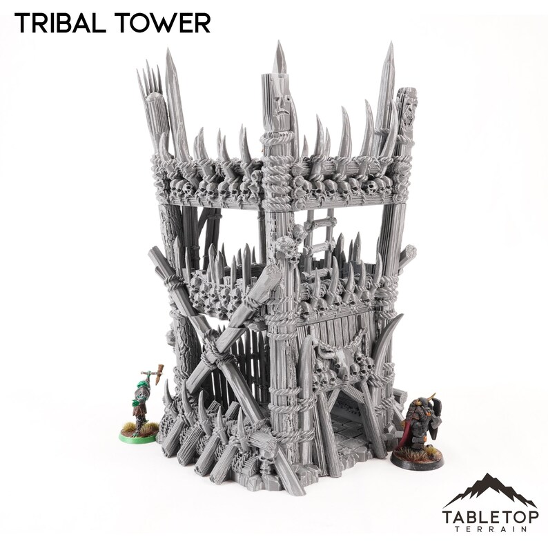 Pathfinder Tower Tribal Tower - Tribal Tower - Fantasy Terrain DND Aos Pathfinder ...