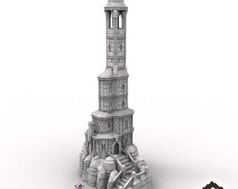 Faro dei Nani - Terreno da Tavolo Fantasy DND Miniature Gioco di Ruolo Wargame 28 mm 32 mm