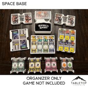 Space Base with Expansions (Genesis) Board Game Insert / Organizer