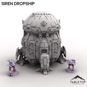 Siren Dropship - Hardware Studios 6mm Compatible with Small Scale Mech Wargames